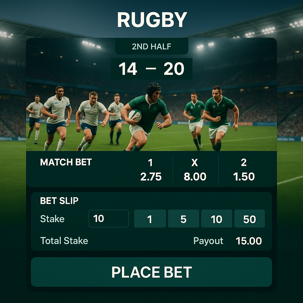 Infinity - Rugby Betting - Sports Betting